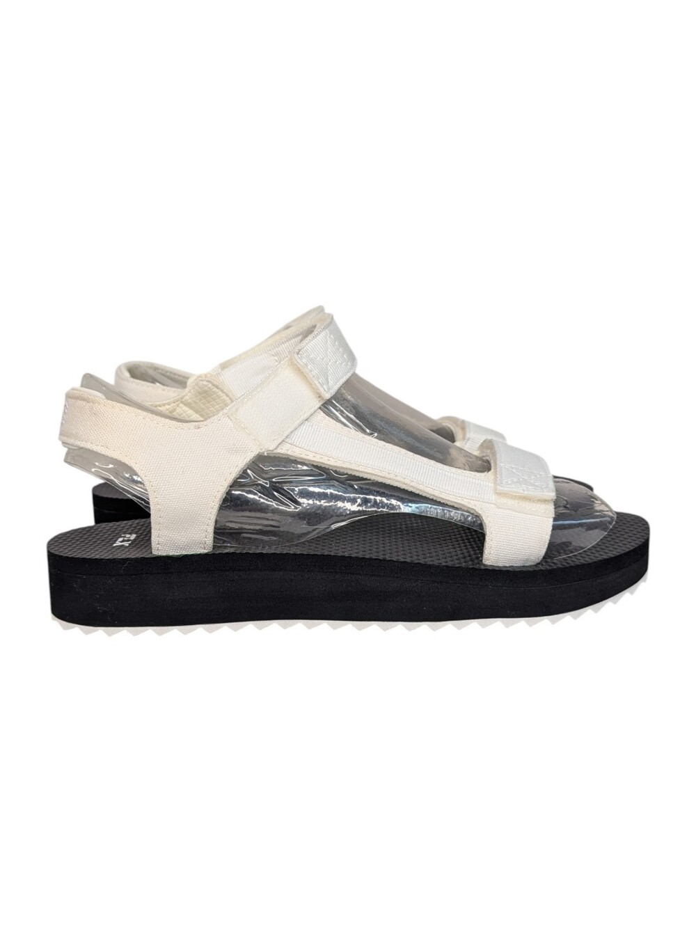 FLX Travel/Leisure Strap Black White Sandals | Size 11 - Picture 4 of 10